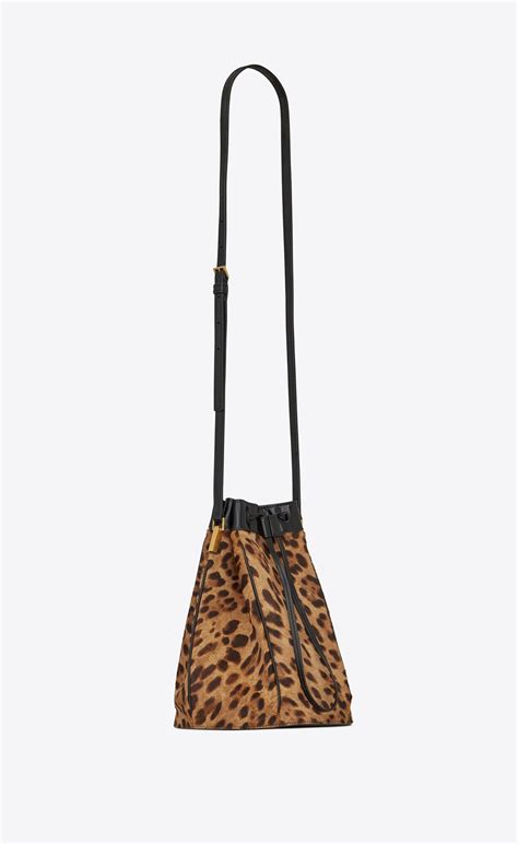 Talitha medium bucket bag in ponyskin